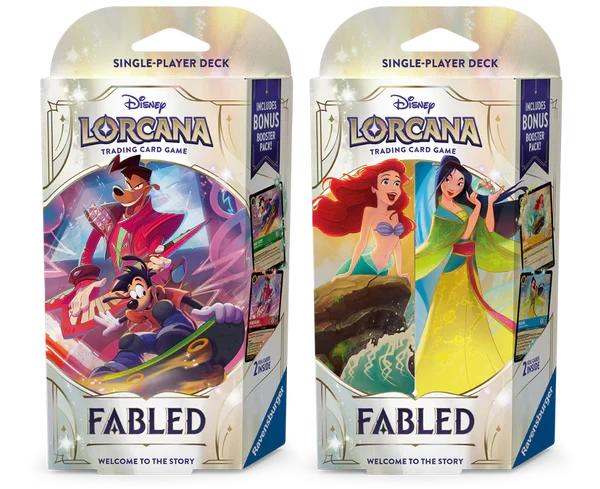 fabled lorcana starter decks Disney Lorcana: – Multizone: Comics And Games this deck introduces new Disney 3-6-9 Pack Option:3 Early Disney Lorcana TCG