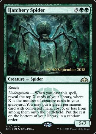 Hatchery Spider [Guilds of Ravnica Promos] MTG Single Magic: The Gathering  | Multizone: Comics And Games
