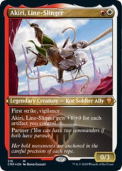 Akiri, Line-Slinger (Foil Etched) [Commander Legends] MTG Single Magic: The Gathering  | Multizone: Comics And Games