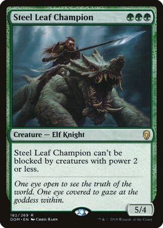 Steel Leaf Champion [Dominaria] MTG Single Magic: The Gathering  | Multizone: Comics And Games