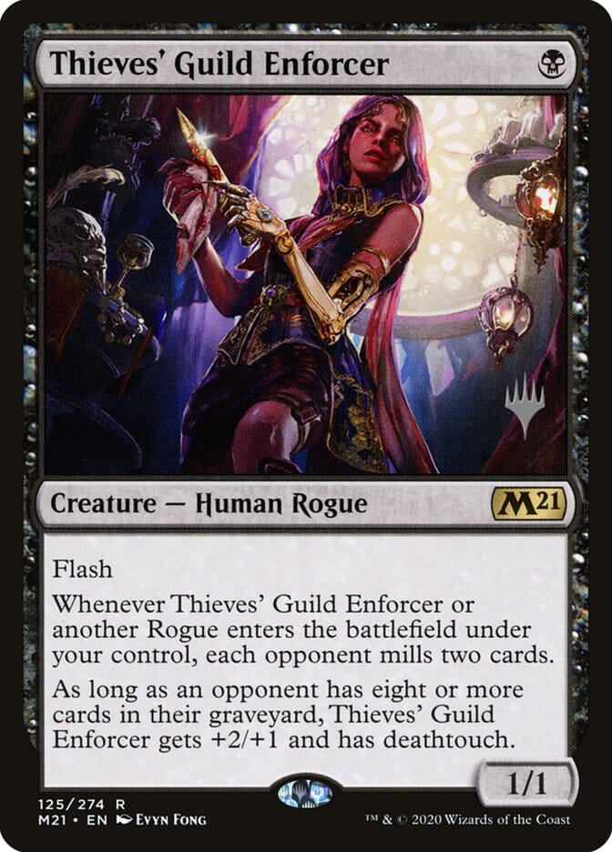Thieves' Guild Enforcer (Promo Pack) [Core Set 2021 Promos] MTG Single Magic: The Gathering  | Multizone: Comics And Games