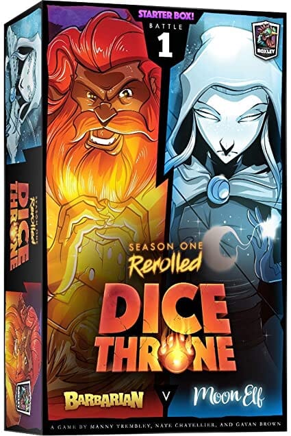 Dice throne Season One Rerolled Board game Multizone: Comics And Games 1 Barbarian VS Moon Elf  | Multizone: Comics And Games