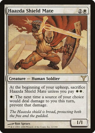 Haazda Shield Mate [Dissension] MTG Single Magic: The Gathering  | Multizone: Comics And Games