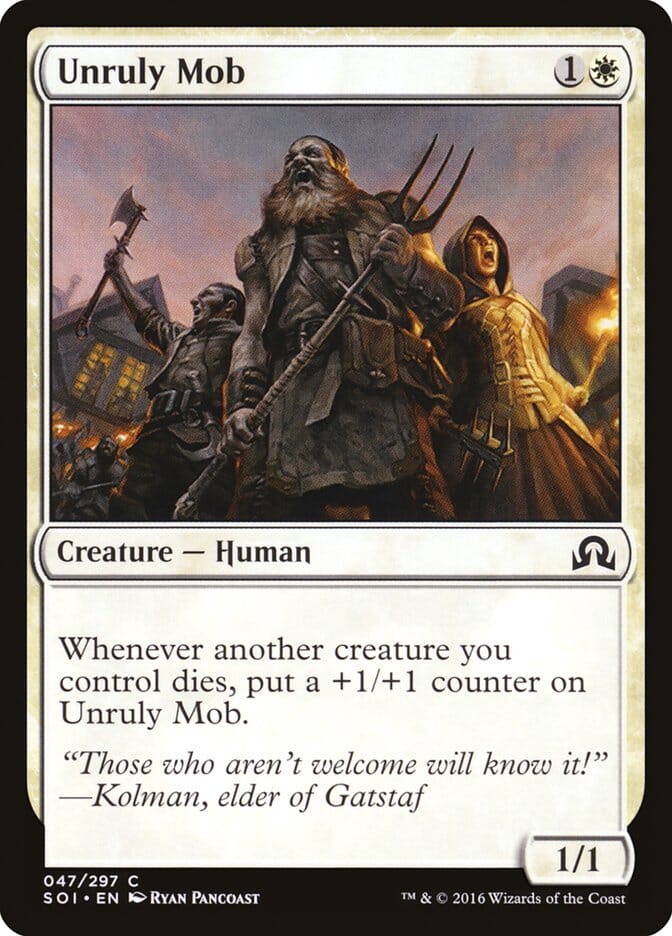 Unruly Mob [Shadows over Innistrad] MTG Single Magic: The Gathering  | Multizone: Comics And Games