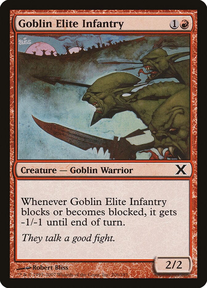 Goblin Elite Infantry [Tenth Edition] MTG Single Magic: The Gathering  | Multizone: Comics And Games