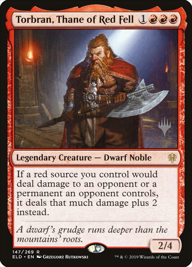 Torbran, Thane of Red Fell (Promo Pack) [Throne of Eldraine Promos] MTG Single Magic: The Gathering  | Multizone: Comics And Games
