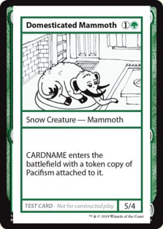 Domesticated Mammoth (2021 Edition) [Mystery Booster Playtest Cards] MTG Single Magic: The Gathering  | Multizone: Comics And Games