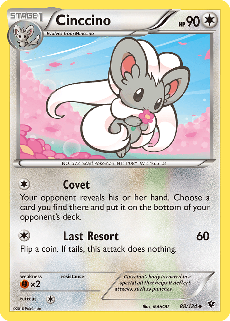 Cinccino (88/124) [XY: Fates Collide] Pokemon Single Pokémon  | Multizone: Comics And Games