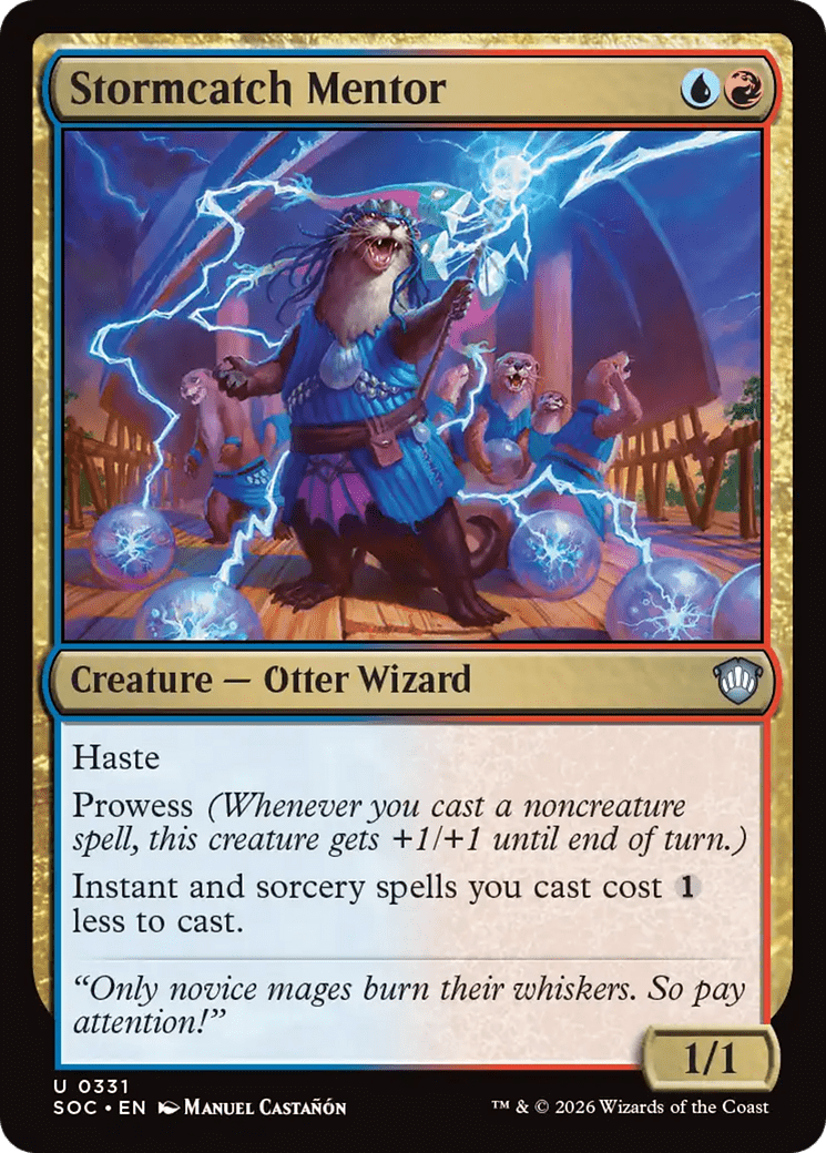 Stormcatch Mentor [Secrets of Strixhaven Commander] MTG Single Magic: The Gathering  | Multizone: Comics And Games