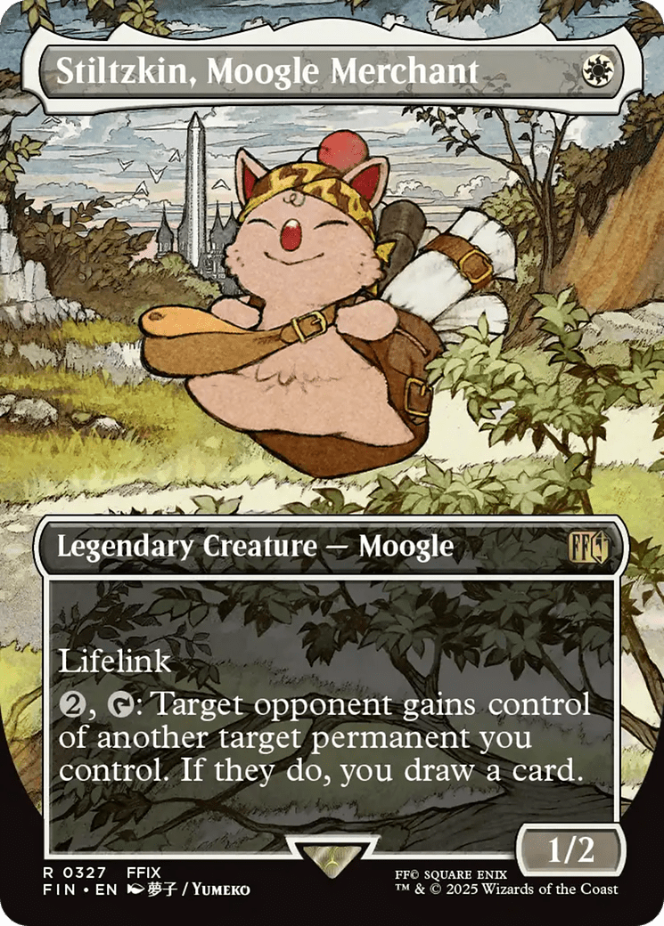 Stiltzkin, Moogle Merchant (Borderless) [FINAL FANTASY] MTG Single Magic: The Gathering  | Multizone: Comics And Games