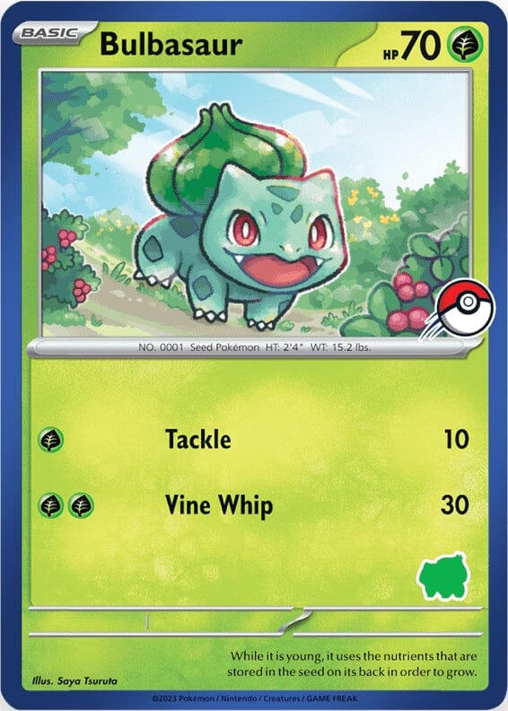 Bulbasaur (Blue Border) [My First Battle] Pokemon Single Pokémon  | Multizone: Comics And Games
