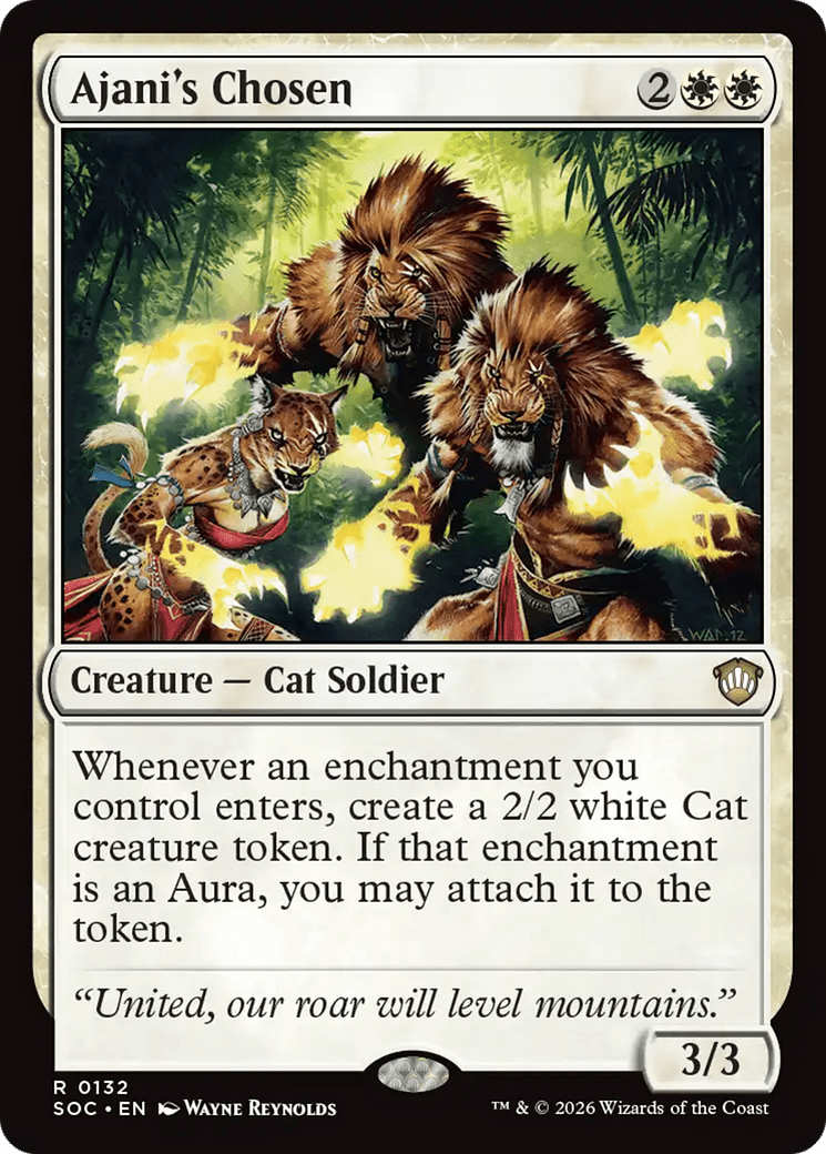 Ajani's Chosen [Secrets of Strixhaven Commander] MTG Single Magic: The Gathering  | Multizone: Comics And Games
