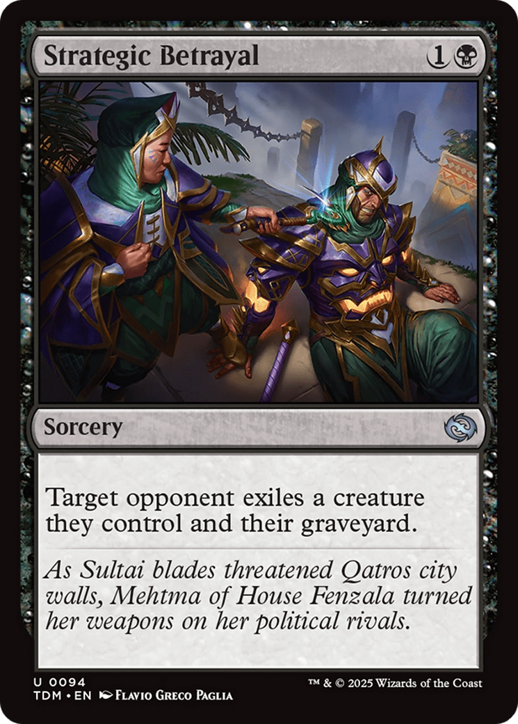 Strategic Betrayal [Tarkir: Dragonstorm] MTG Single Magic: The Gathering  | Multizone: Comics And Games