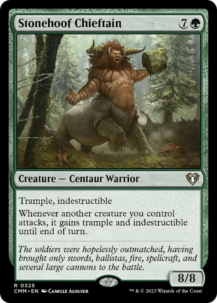 Stonehoof Chieftain [Commander Masters] MTG Single Magic: The Gathering  | Multizone: Comics And Games