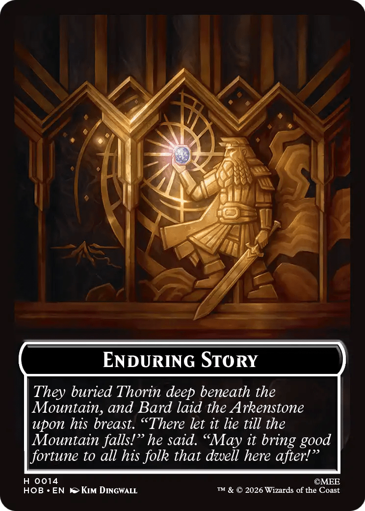 On an Adventure // Enduring Story Double Sided Token [The Hobbit Tokens] | Multizone: Comics And Games