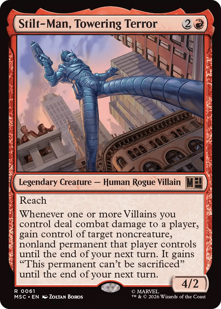 Stilt-Man, Towering Terror [Marvel Super Heroes Commander] MTG Single Magic: The Gathering  | Multizone: Comics And Games
