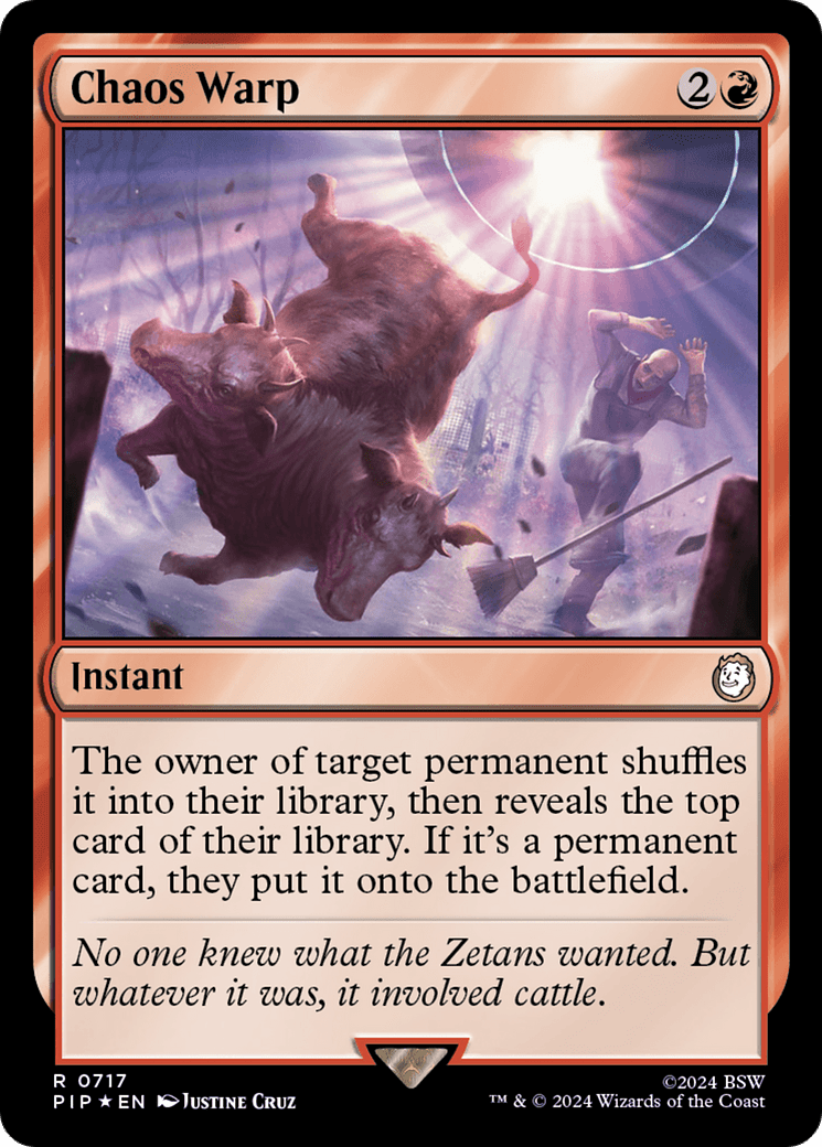 Chaos Warp (Surge Foil) [Fallout] MTG Single Magic: The Gathering  | Multizone: Comics And Games