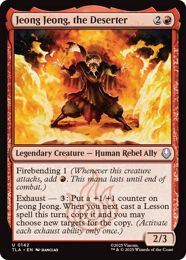 Jeong Jeong, the Deserter [Avatar: The Last Airbender] MTG Single Magic: The Gathering  | Multizone: Comics And Games
