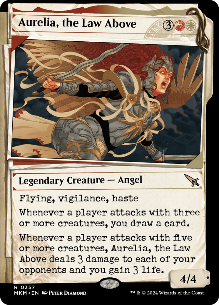 Aurelia, the Law Above (Showcase) (0357) [Murders at Karlov Manor] MTG Single Magic: The Gathering  | Multizone: Comics And Games
