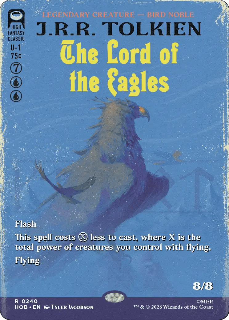 The Lord of the Eagles (Borderless) [The Hobbit] MTG Single Magic: The Gathering  | Multizone: Comics And Games