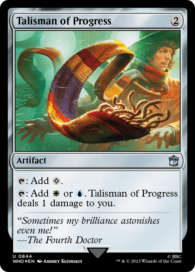 Talisman of Progress (Surge Foil) [Doctor Who] MTG Single Magic: The Gathering  | Multizone: Comics And Games
