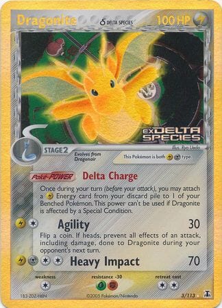 Dragonite (3/113) (Delta Species) (Stamped) [EX: Delta Species] Pokemon Single Pokémon  | Multizone: Comics And Games