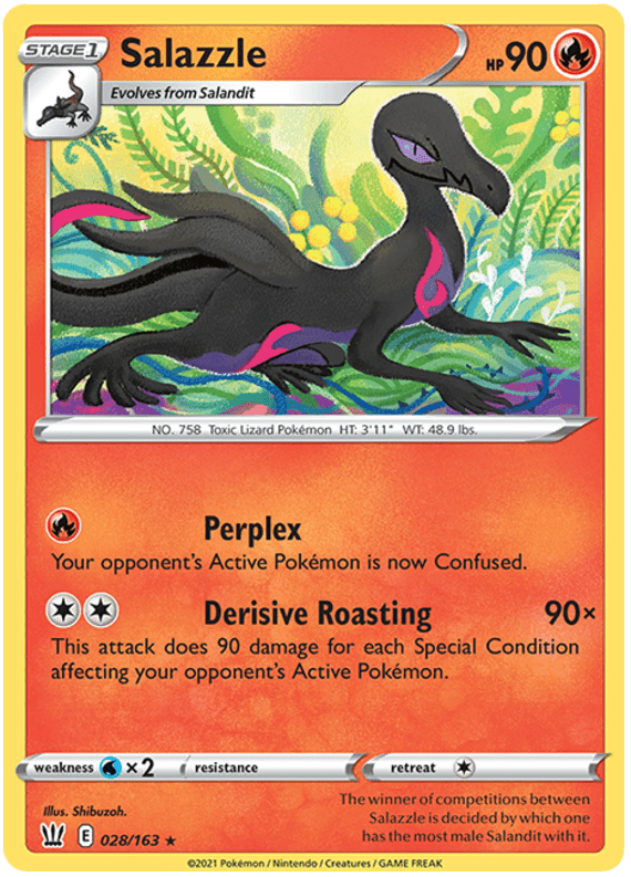 Salazzle (028/163) [Sword & Shield: Battle Styles] Pokemon Single Pokémon  | Multizone: Comics And Games