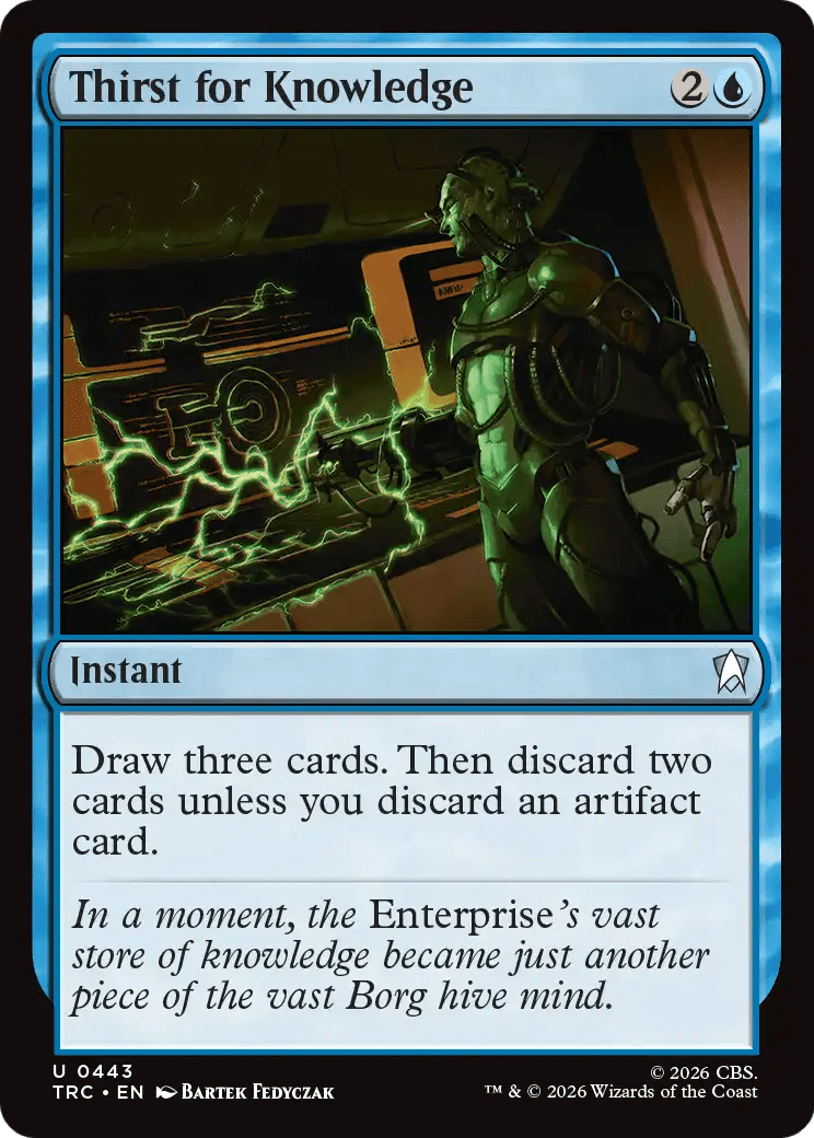 Thirst for Knowledge [Star Trek Commander] MTG Single Magic: The Gathering  | Multizone: Comics And Games