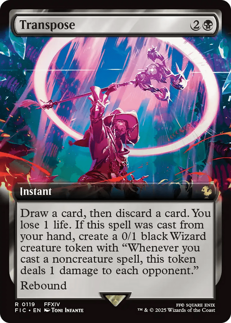 Transpose (Extended Art) [FINAL FANTASY Commander] MTG Single Magic: The Gathering  | Multizone: Comics And Games