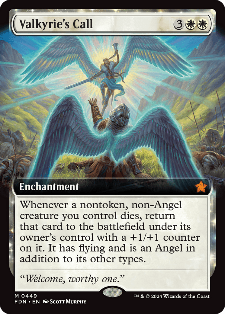 Valkyrie's Call (Extended Art) [Foundations] MTG Single Magic: The Gathering  | Multizone: Comics And Games