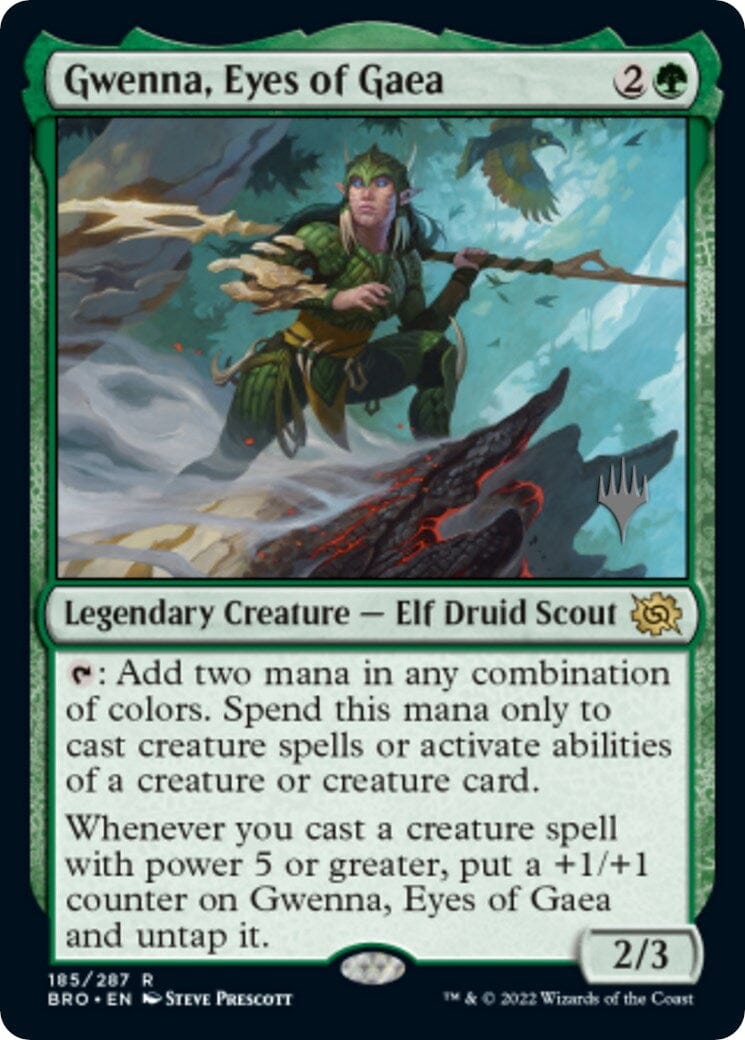 Gwenna, Eyes of Gaea (Promo Pack) [The Brothers' War Promos] MTG Single Magic: The Gathering  | Multizone: Comics And Games