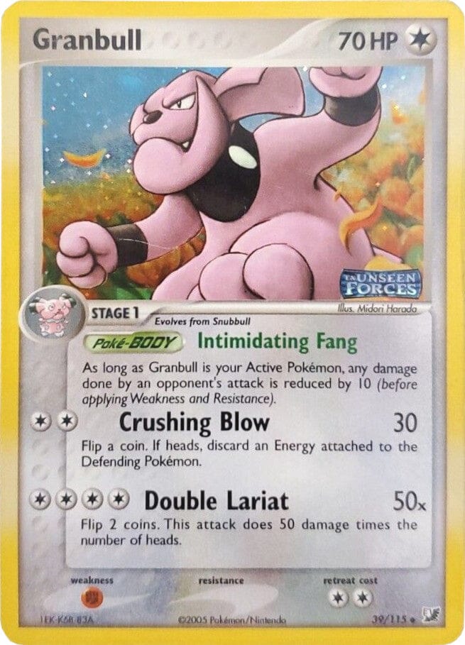 Granbull (39/115) (Stamped) [EX: Unseen Forces] Pokemon Single Pokémon  | Multizone: Comics And Games