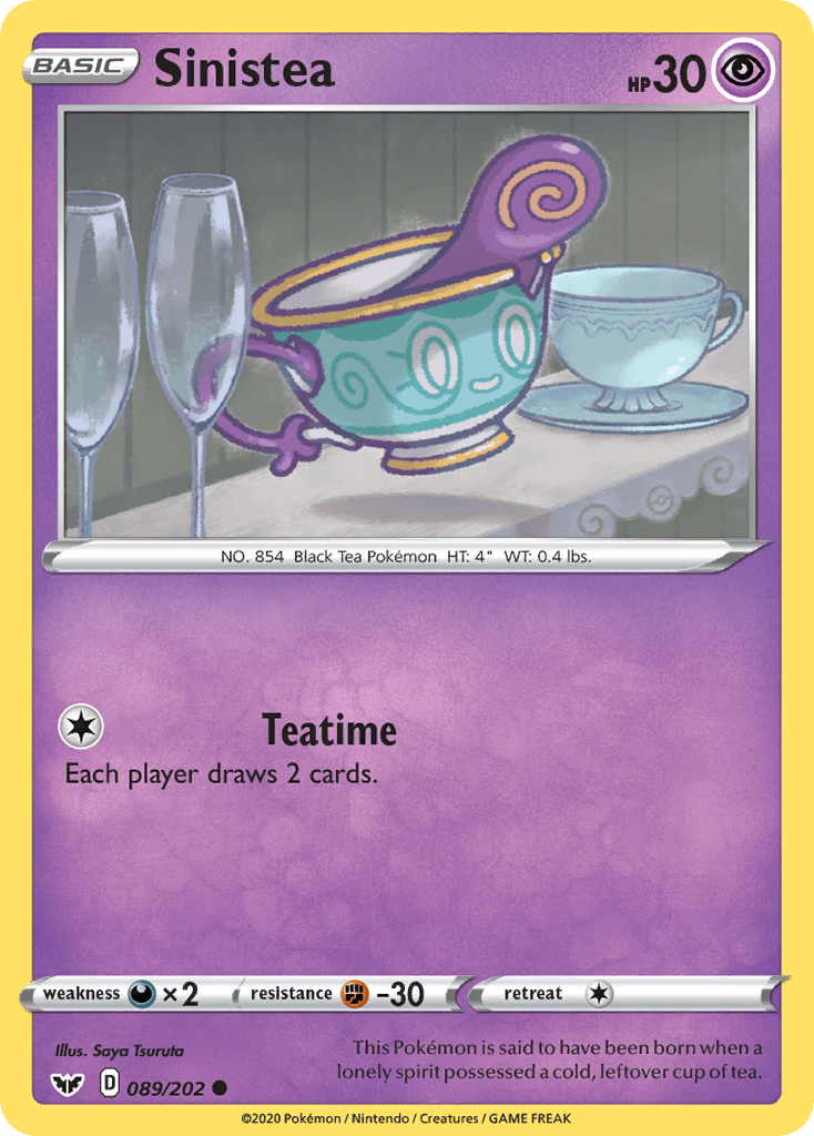 Sinistea (089/202) [Sword & Shield: Base Set] Pokemon Single Pokémon  | Multizone: Comics And Games