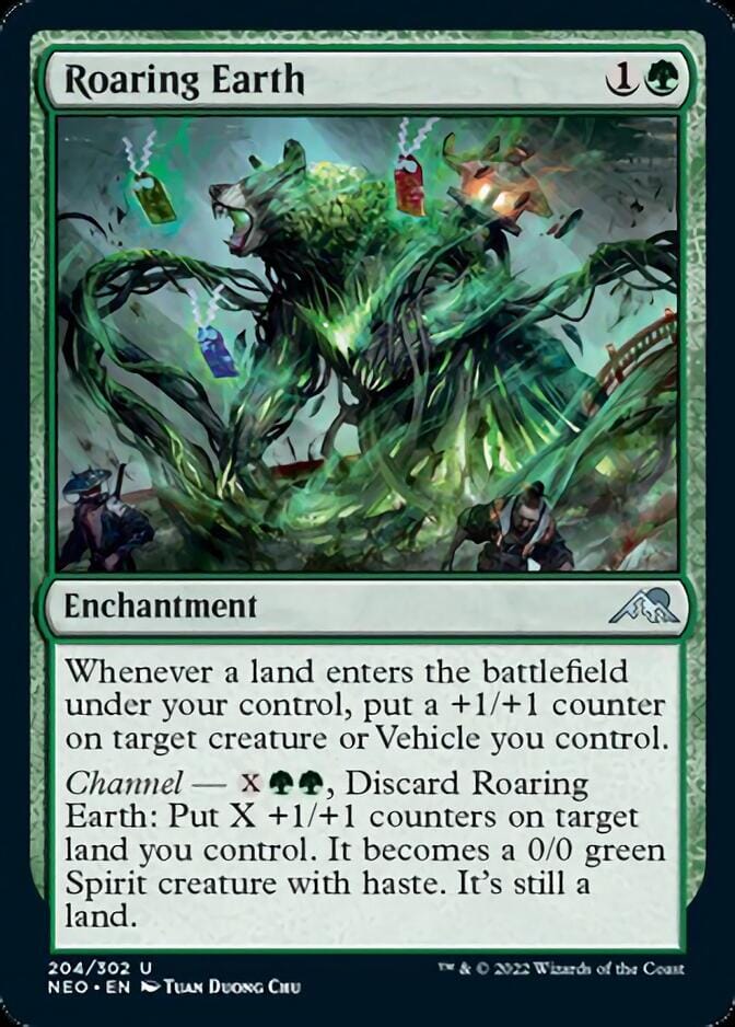 Roaring Earth [Kamigawa: Neon Dynasty] MTG Single Magic: The Gathering  | Multizone: Comics And Games