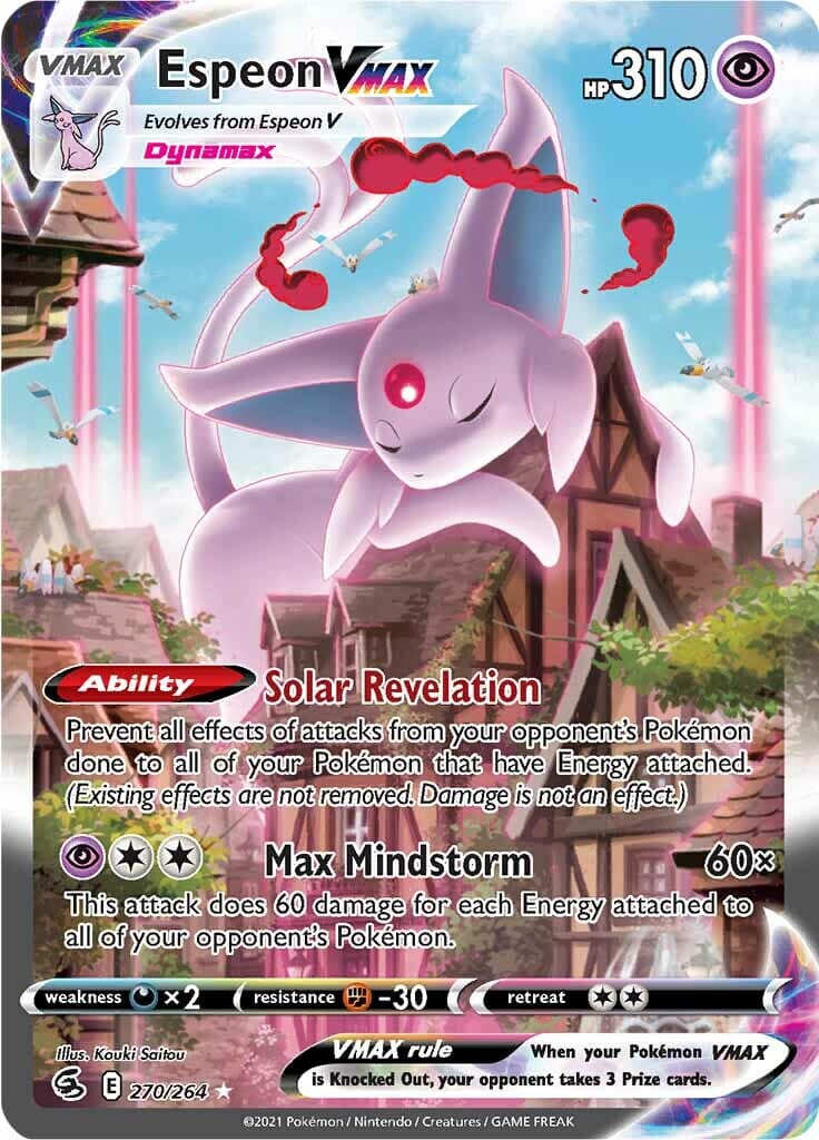 Espeon VMAX (270/264) [Sword & Shield: Fusion Strike] Pokemon Single Pokémon  | Multizone: Comics And Games