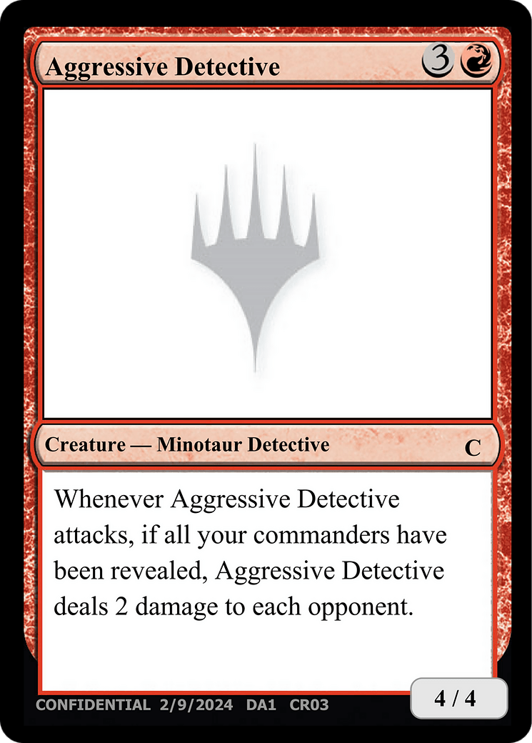 Aggressive Detective [Unknown Event] MTG Single Magic: The Gathering  | Multizone: Comics And Games