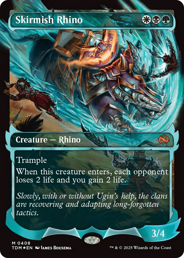 Skirmish Rhino (0408) (Showcase) [Tarkir: Dragonstorm] MTG Single Magic: The Gathering  | Multizone: Comics And Games