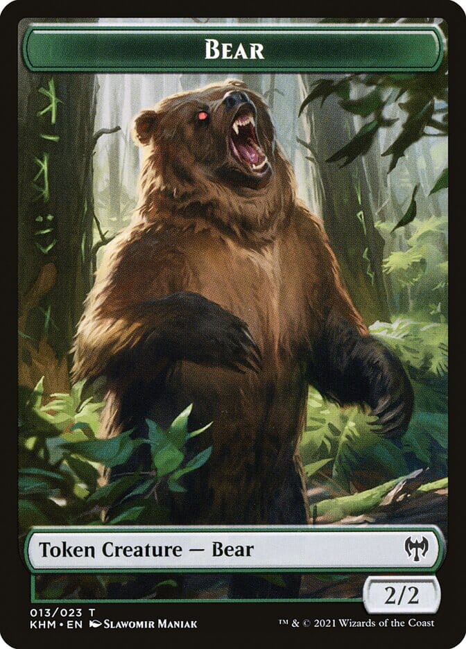 Treasure // Bear Double-Sided Token [Kaldheim Tokens] MTG Single Magic: The Gathering  | Multizone: Comics And Games