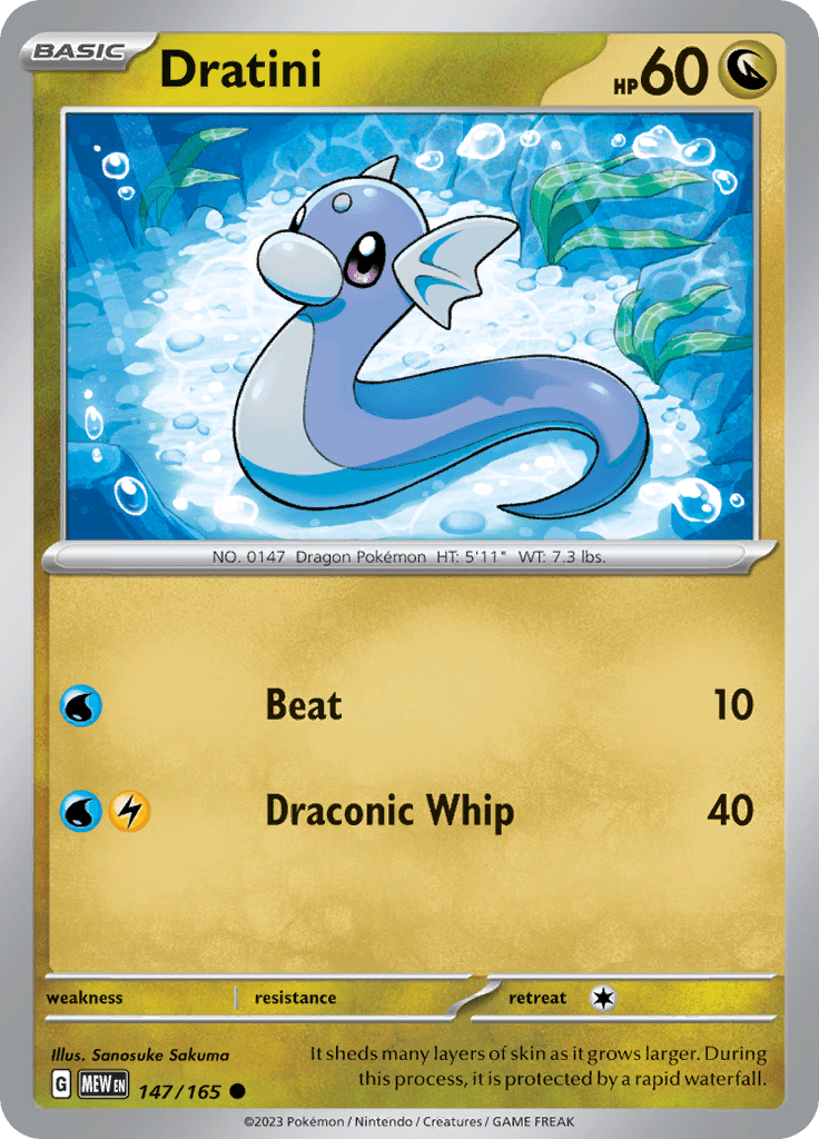 Dratini (147/165) [Scarlet & Violet 151] Pokemon Single Pokémon  | Multizone: Comics And Games