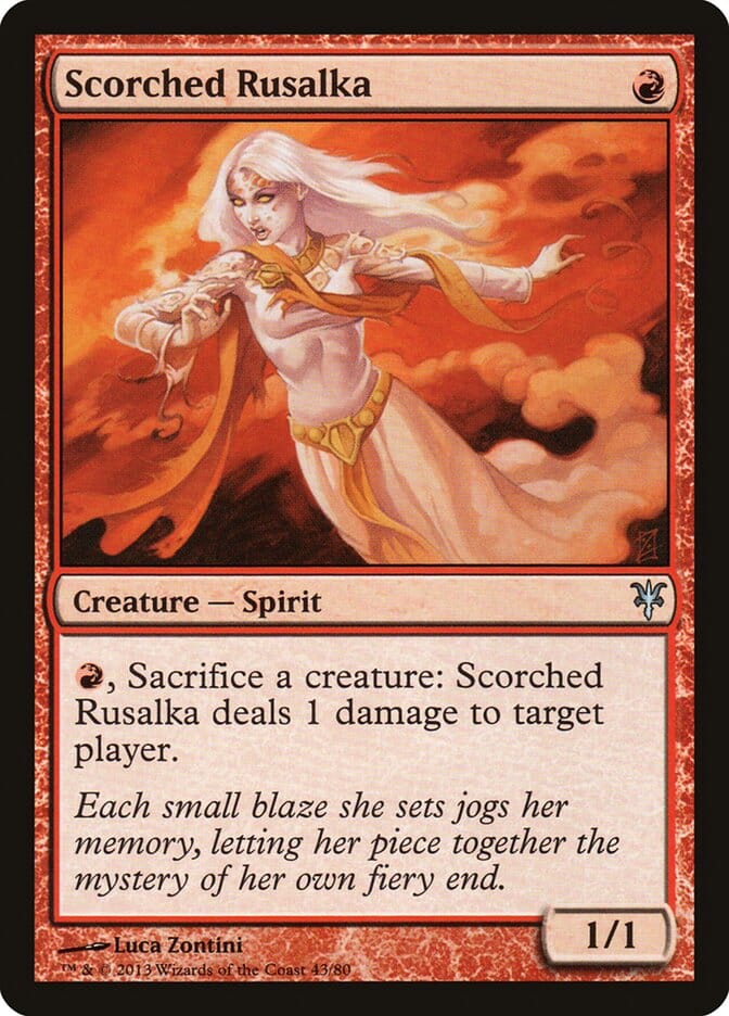 Scorched Rusalka [Duel Decks: Sorin vs. Tibalt] MTG Single Magic: The Gathering  | Multizone: Comics And Games
