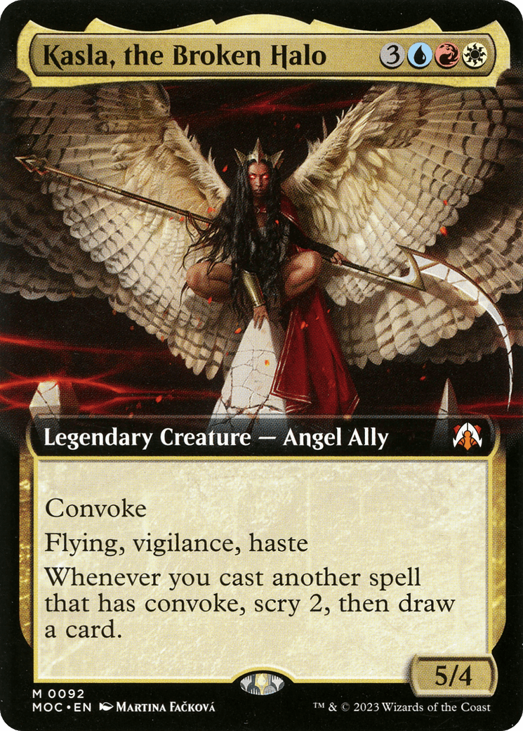 Kasla, the Broken Halo (Extended Art) [March of the Machine Commander] MTG Single Magic: The Gathering  | Multizone: Comics And Games