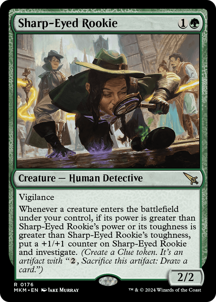 Sharp-Eyed Rookie [Murders at Karlov Manor] MTG Single Magic: The Gathering  | Multizone: Comics And Games