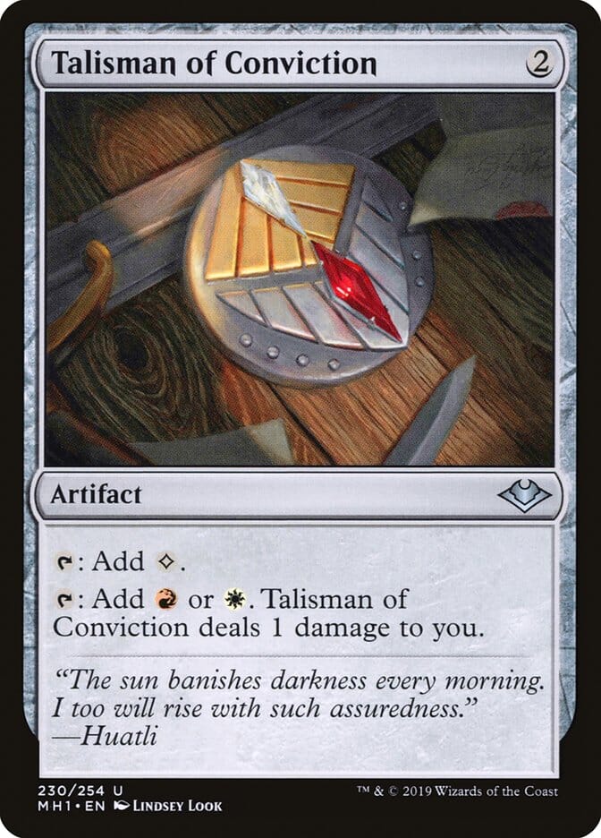 Talisman of Conviction [Modern Horizons] MTG Single Magic: The Gathering  | Multizone: Comics And Games