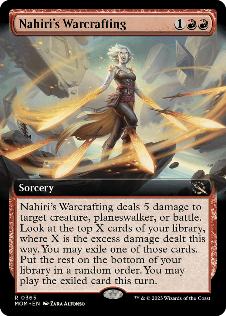 Nahiri's Warcrafting (Extended Art) [March of the Machine] MTG Single Magic: The Gathering  | Multizone: Comics And Games