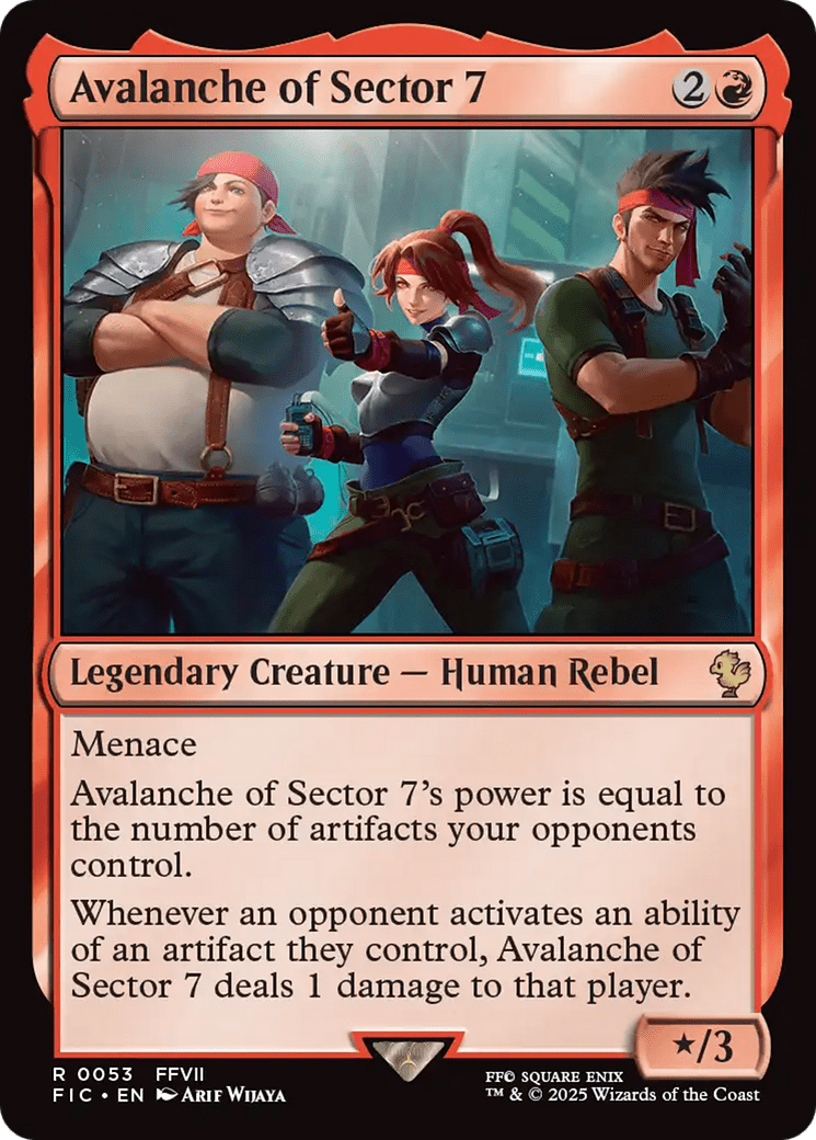 Avalanche of Sector 7 [FINAL FANTASY Commander] MTG Single Magic: The Gathering  | Multizone: Comics And Games