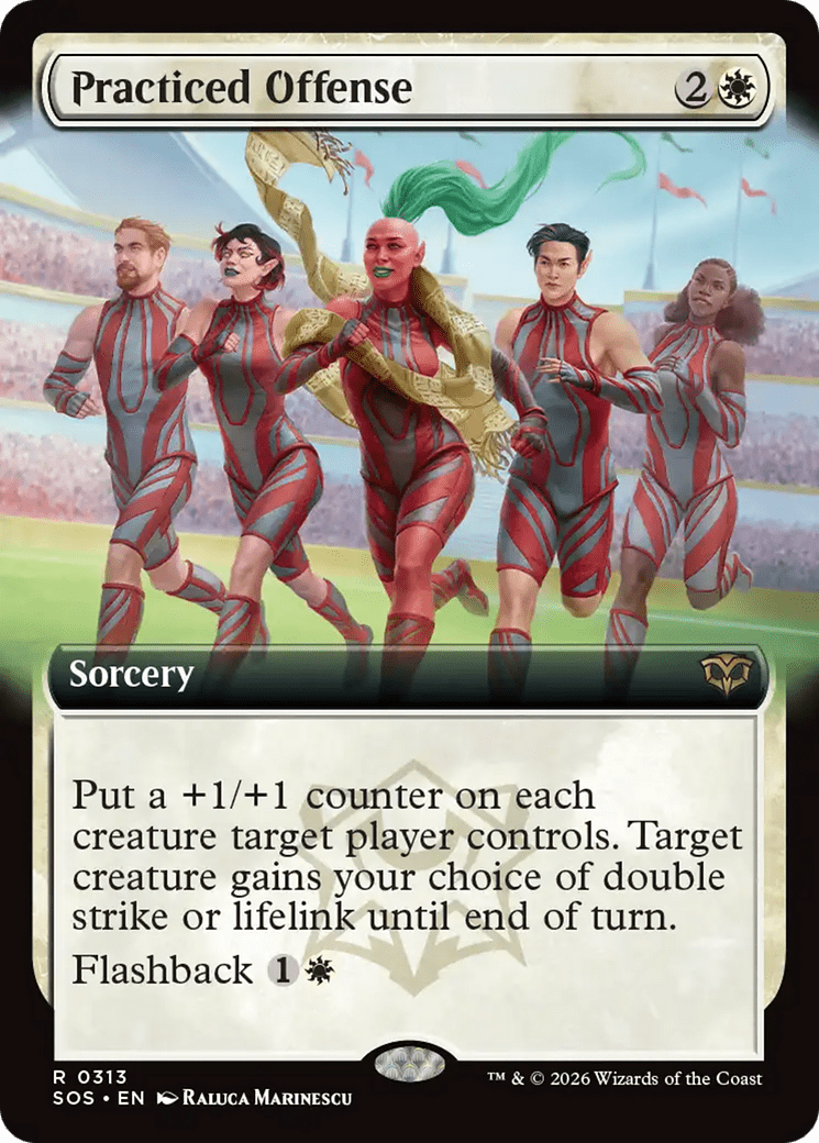 Practiced Offense (Extended Art) [Secrets of Strixhaven] MTG Single Magic: The Gathering  | Multizone: Comics And Games