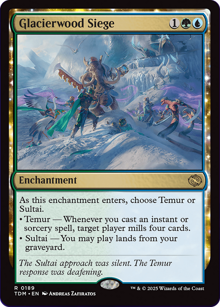 Glacierwood Siege [Tarkir: Dragonstorm] MTG Single Magic: The Gathering  | Multizone: Comics And Games