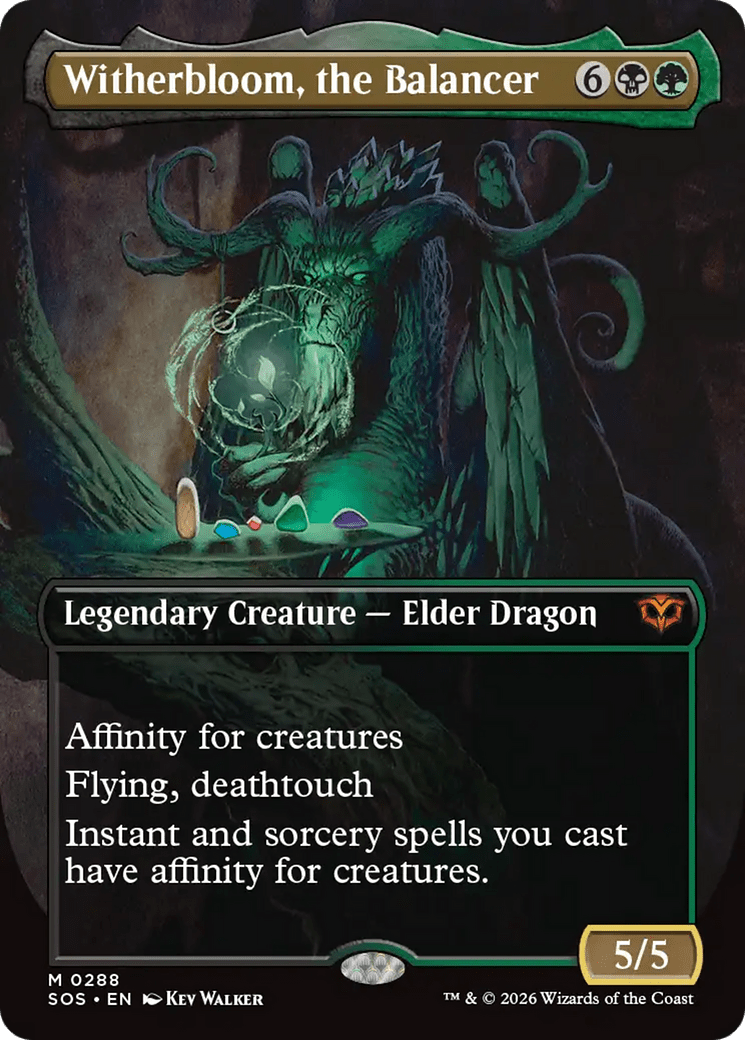Witherbloom, the Balancer (Borderless) [Secrets of Strixhaven] MTG Single Magic: The Gathering  | Multizone: Comics And Games