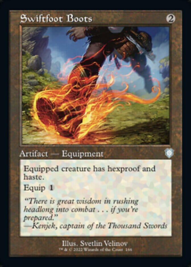 Swiftfoot Boots (Retro) [The Brothers' War Commander] MTG Single Magic: The Gathering  | Multizone: Comics And Games