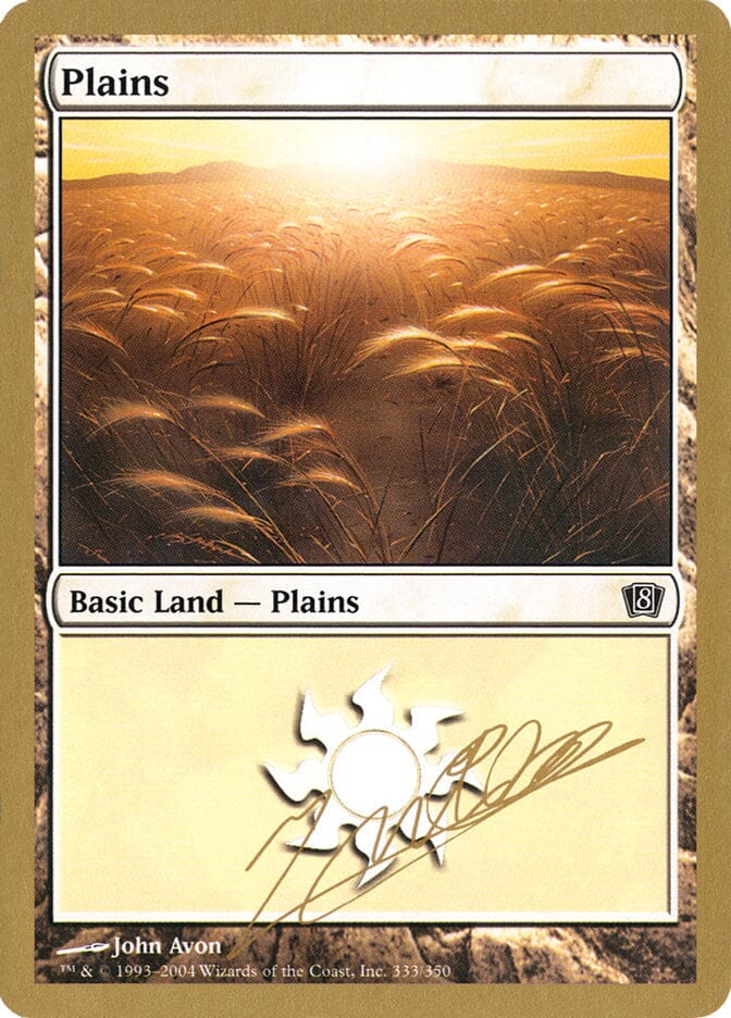Plains (jn333) (Julien Nuijten) [World Championship Decks 2004] MTG Single Magic: The Gathering  | Multizone: Comics And Games